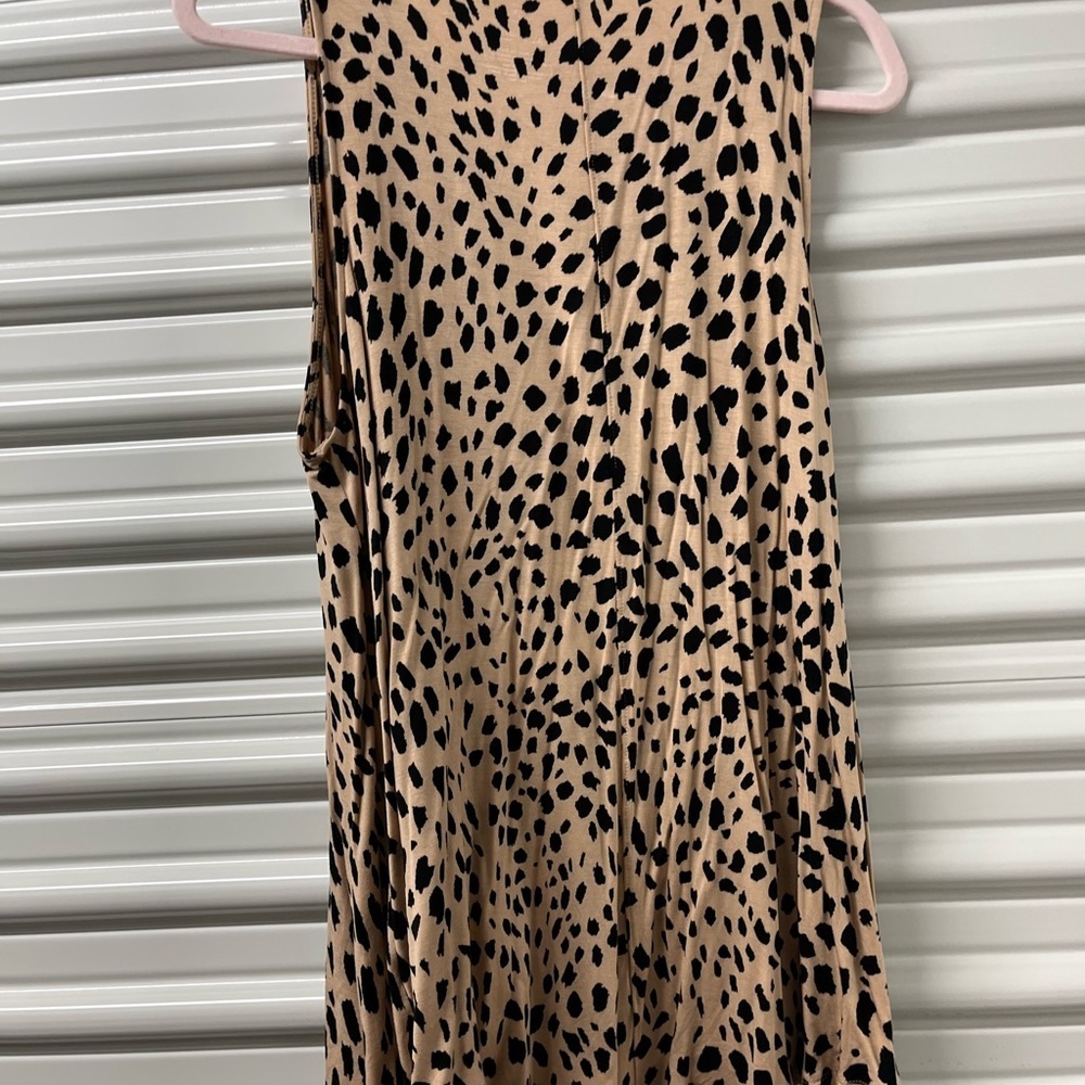 Apt. 9 Tan and Black Animal Print Tank Size XL - Picture 3 of 5